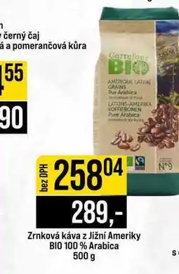 Jip Zrnková káva z Jižní Ameriky BIO 100% Arabica nabídka