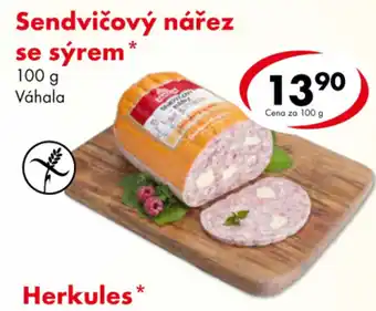 Herkules sendvičový nářez se sýrem