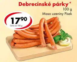 CBA Debrecínské párky nabídka