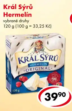 CBA Král Sýrů Hermelín nabídka