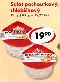 CBA Vahala pochoutkový salát, Vahala chlebičkový salát nabídka