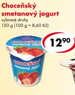 CBA Choceňský smetanový jogurt nabídka