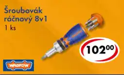 CBA WadFow šroubovák ráčnový 8v1 nabídka
