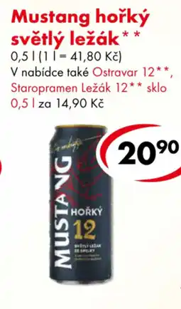 CBA Mustang hořký světlý ležák 12 nabídka