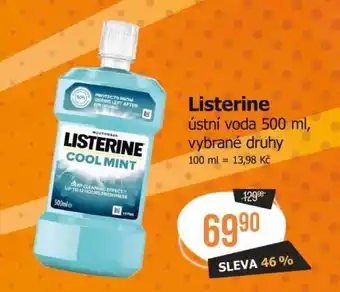 Listerine ústní voda 500 ml, vybrané druhy