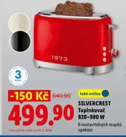 Lidl SilverCrest Topinkovač nabídka