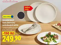 Lidl SILVERCREST Sada jídelních/polévkových talířů nabídka