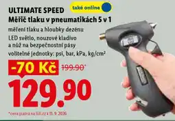 Lidl ULTIMATE SPEED Měřič tlaku v pneumatikách 5 v 1 nabídka