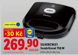 Lidl SilverCrest Sendvičovač 750 W nabídka