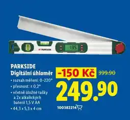 Lidl PARKSIDE Digitální úhloměr nabídka