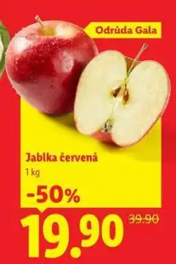 Lidl Jablka červená nabídka