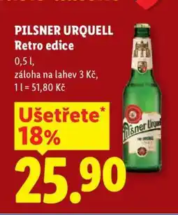 Lidl PILSNER URQUELL RETRO EDICE nabídka