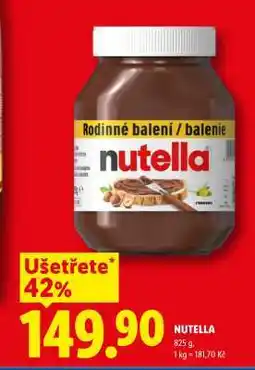Lidl Nutella nabídka
