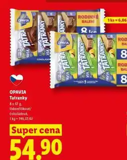 Lidl Opavia Tatranky nabídka