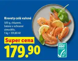 Lidl KREVETY CELÉ VAŘENÉ nabídka