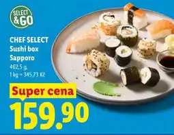 Lidl CHEF SELECT Sushi box Sapporo nabídka