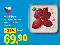 Lidl Kuřecí játra nabídka