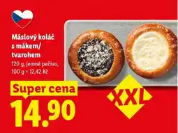 Lidl Máslový koláč s mákem/tvarohem nabídka