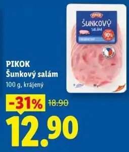 Lidl PIKOK ŠUNKOVÝ SALÁM nabídka