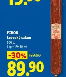 Lidl PIKOK LOVECKÝ SALÁM nabídka
