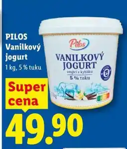 Lidl PILOS Vanilkový jogurt nabídka