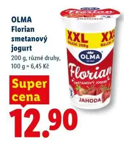 Lidl Olma Florian smetanový jogurt nabídka