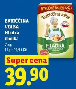 Lidl Babiččina volba Hladká mouka nabídka