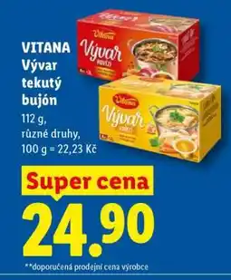 Lidl Vitana Vývar tekutý bujón nabídka