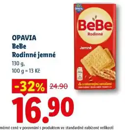 Lidl OPAVIA BeBe Rodinné jemné nabídka