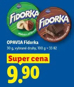 Lidl Opavia Fidorka nabídka