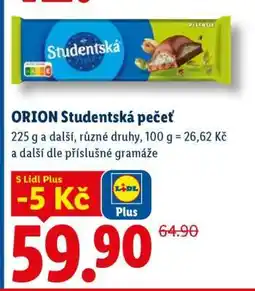 Lidl Orion Studentská pečeť nabídka
