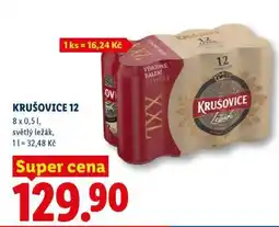 Lidl Krušovice 12 nabídka