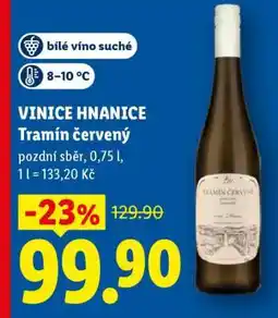 Lidl VINICE HNANICE Tramín červený nabídka