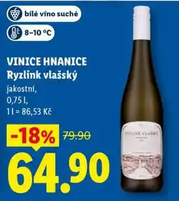 Lidl VINICE HNANICE Ryzlink vlašský nabídka