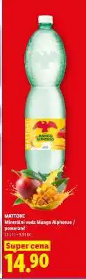 Lidl MATTONI Minerální voda Mango Alphonso / pomeranč nabídka