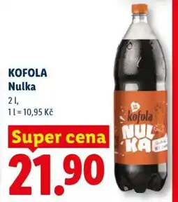 Lidl Kofola Nulka nabídka