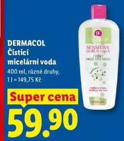 Lidl DERMACOL ČISTICÍ MICELÁRNÍ VODA nabídka