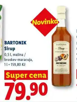 Lidl Bartonik sirup nabídka