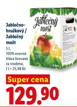 Lidl JABLEČNO HRUŠKOVÝ JABLEČNÝ MOŠT nabídka