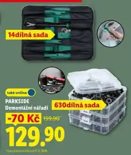 Lidl Parkside Demontážní nářadí nabídka