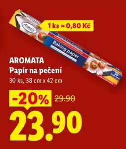 Lidl AROMATA PAPÍR NA PEČENÍ nabídka