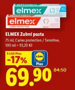 Lidl Elmex zubní pasta nabídka