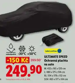 Lidl ULTIMATE SPEED Ochranná plachta na auto nabídka