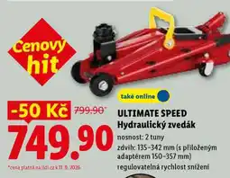 Lidl ULTIMATE SPEED Hydraulický zvedák nabídka