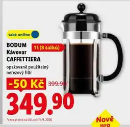 Lidl BODUM Kávovar CAFFETTIERA nabídka