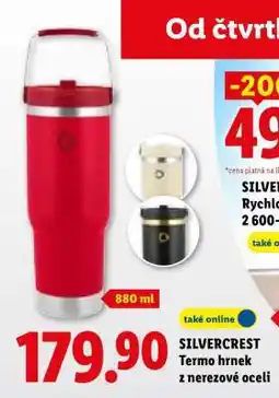 Lidl SILVERCREST Termo hrnek z nerezové oceli nabídka