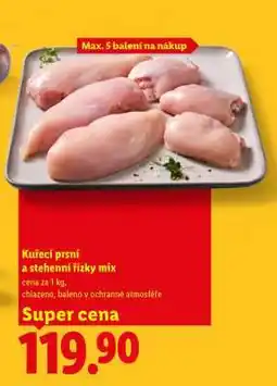 Lidl Kuřecí prsní a stehenní řízky MIX nabídka