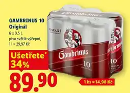 Lidl Gambrinus 10 Originál nabídka
