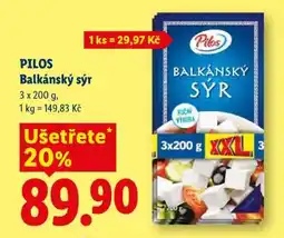 Lidl PILOS BALKÁNSKÝ SÝR nabídka