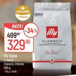 Globus Illy káva zrnková classico, intenso nabídka
